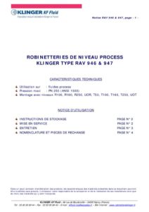thumbnail of KLINGER INDICATEURS DE NIVEAU-robinetteries 2